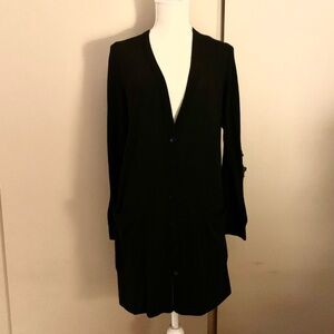 Delirious Black Button Down Sweater